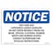 Signmission OSHA Notice Sign, 3.5" Height, 5" Width, This Tank Has Contained Leaded Gasoline Sign, Landscape OS-NS-D-35-L-18665 - alternate 1